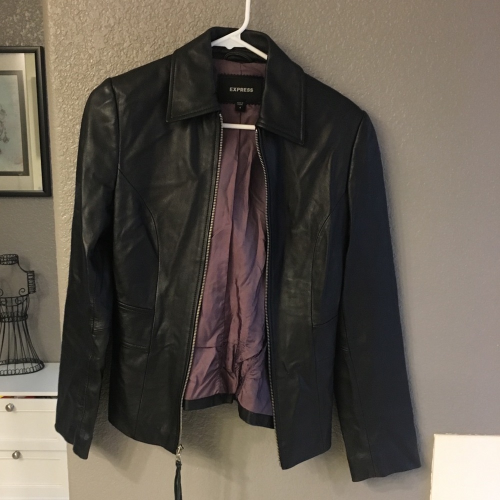 EXPRESS genuine leather jacket